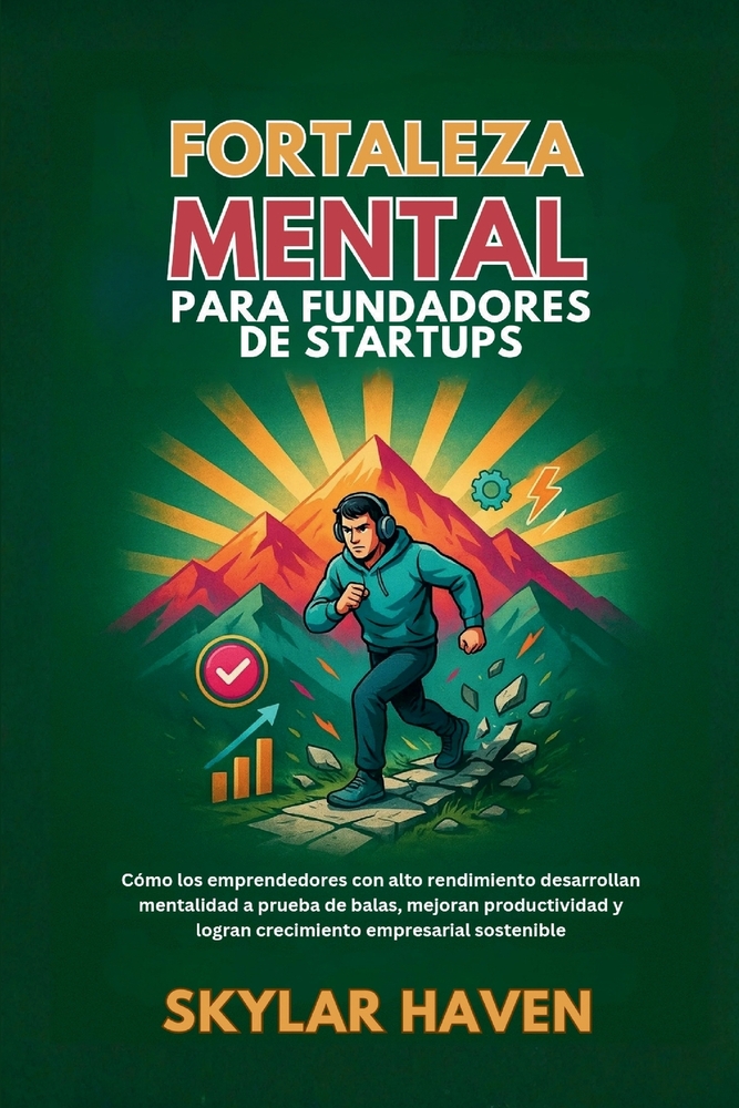 Fortaleza mental para fundadores de startups: Cómo los emprendedores con alto rendimiento desarrollan mentalidad a prueba de balas, mejoran productivi cover