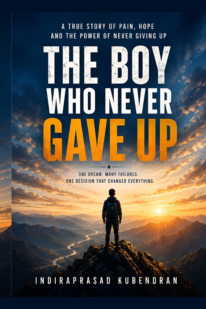 The Boy Who Never Gave Up: A Powerful Story of Pain, Hope, and the Courage to Keep Going cover