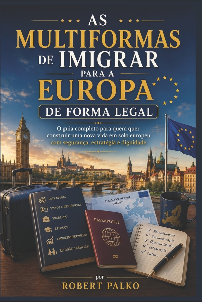 As Multiformas de Imigrar Para a Europa de Forma Legal: O guia completo para quem quer construir uma nova vida em solo europeu com segurança, estratég cover