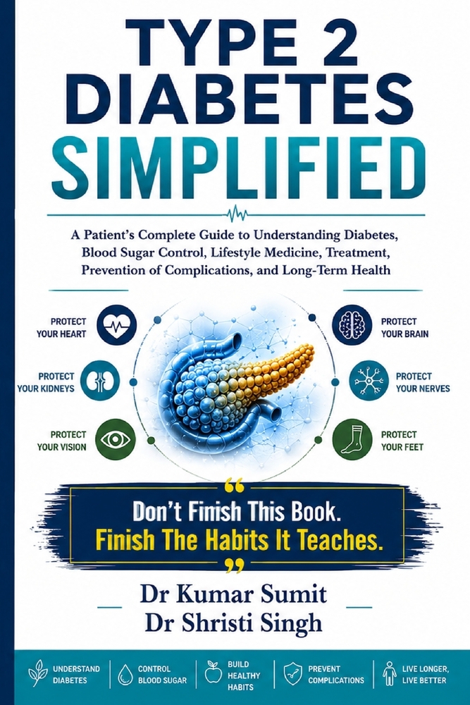 Type 2 Diabetes Simplified: A Patient's Complete Guide to Understanding Diabetes, Blood Sugar Control, Lifestyle Medicine, Treatment, Prevention of Co cover