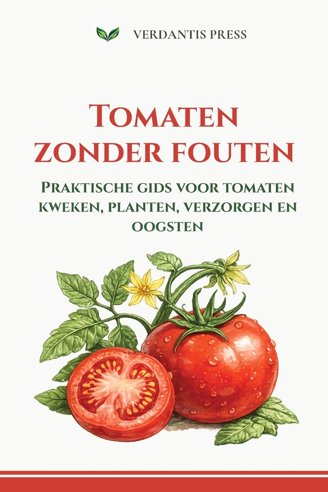 Tomaten zonder fouten: Praktische gids voor tomaten kweken, planten, verzorgen en oogsten cover