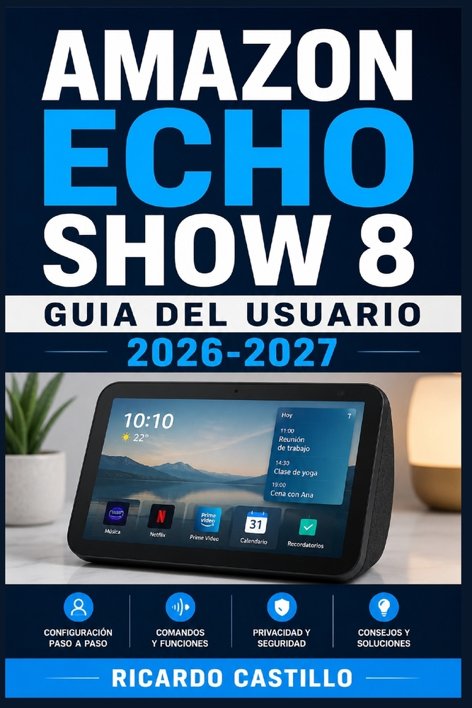 Amazon Echo Show 8 Guia del Usuario 2026-2027: Domina Alexa y la Pantalla Inteligente: Configuracion, Funciones Avanzadas, Videollamadas y Solucion de cover