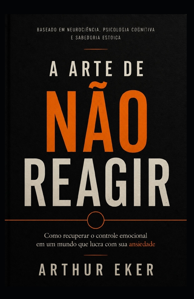 A Arte de Não Reagir: Como recuperar o controle emocional em um mundo que lucra com sua ansiedade cover