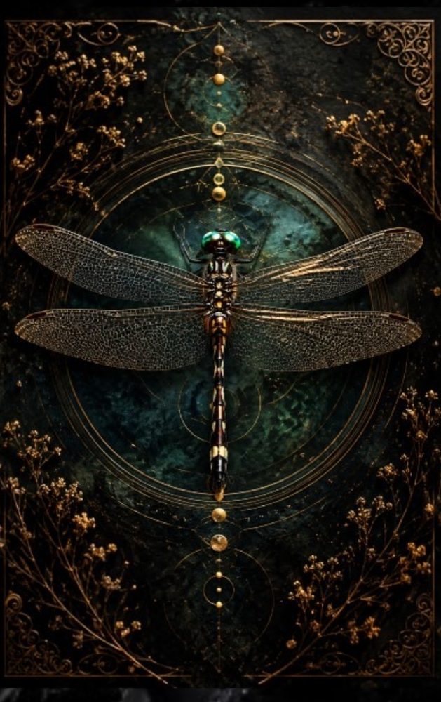 The Gilded Wings of Vaelora: A Dragonfly Journal for Thoughts, Dreams, and Quiet Magick cover