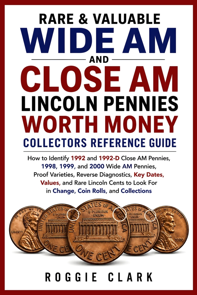 Rare & Valuable Wide AM and Close AM Lincoln Pennies Worth Money Collectors Reference Guide: How to Identify 1992 and 1992-D Close AM Pennies, 1998, 1 cover