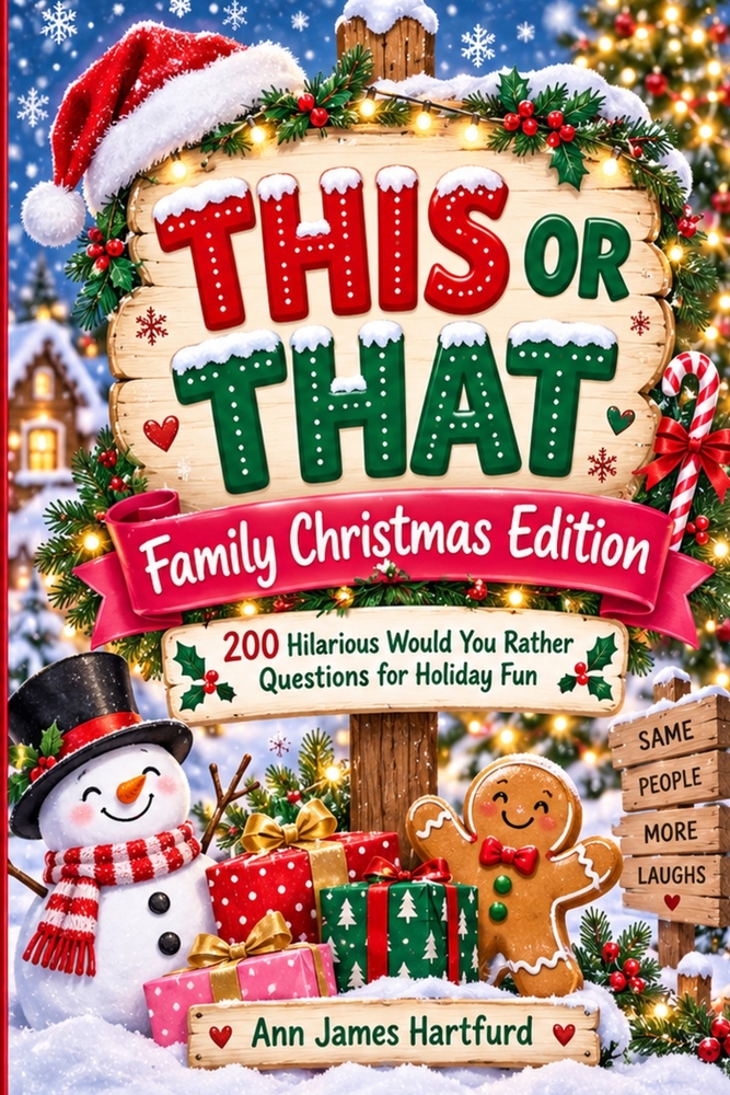 This or That Family Christmas Edition: A Fun Activity Book For Everyone, Bring In Christmas Laughing cover