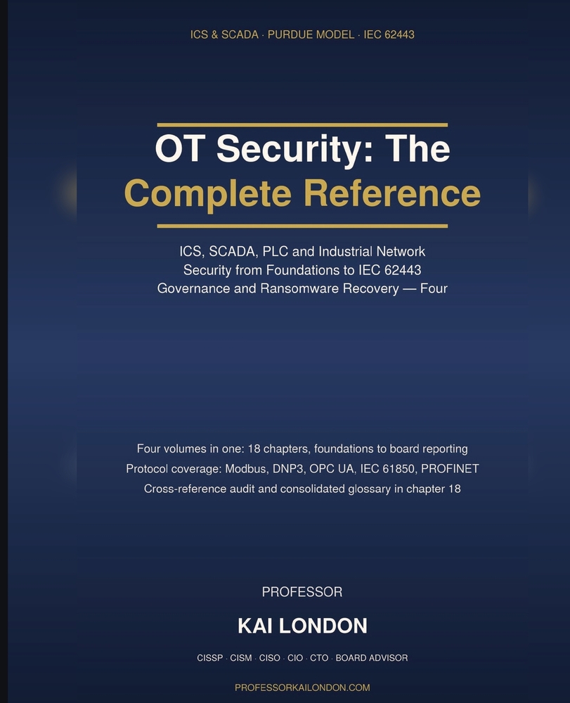 OT Security: The Complete Reference: ICS, SCADA, PLC and Industrial Network Security from Foundations to IEC 62443 Governance and Ransomware Recovery cover