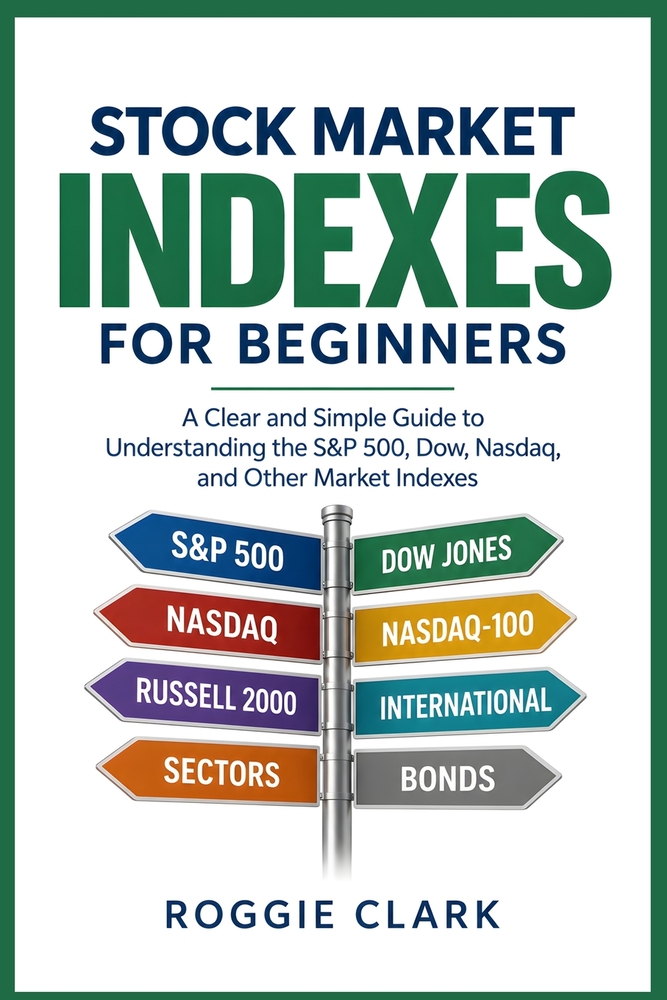 Stock Market Indexes Explained for Beginners: Understand the S&P 500, Dow Jones, Nasdaq, Russell 2000, Market Indexes, Index Funds, ETFs, Benchmarks, cover
