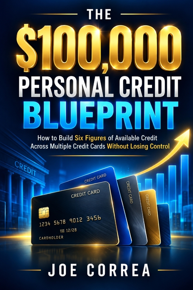 The $100,000 Personal Credit Blueprint: How to Build Six Figures of Available Credit Across Multiple Credit Cards Without Losing Control cover