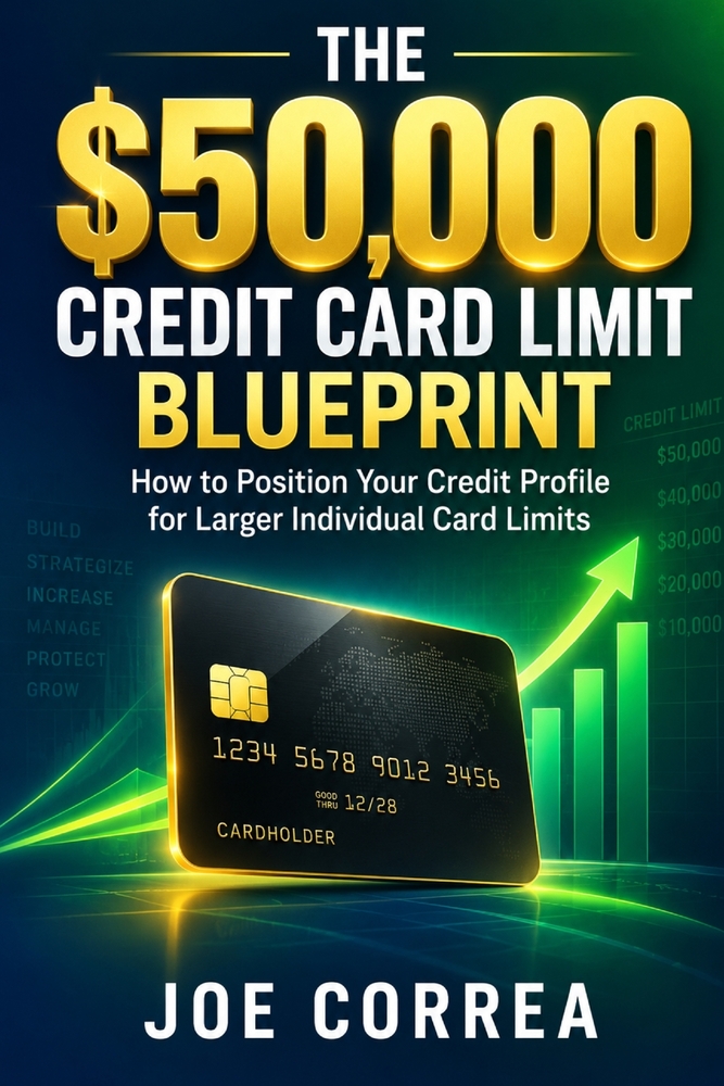 The $50,000 Credit Card Limit Blueprint: How to Position Your Credit Profile for Larger Individual Card Limits cover