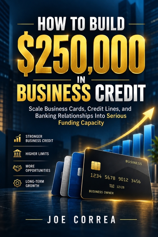 How to Build $250,000 in Business Credit: Scale Business Cards, Credit Lines, and Banking Relationships Into Serious Funding Capacity cover