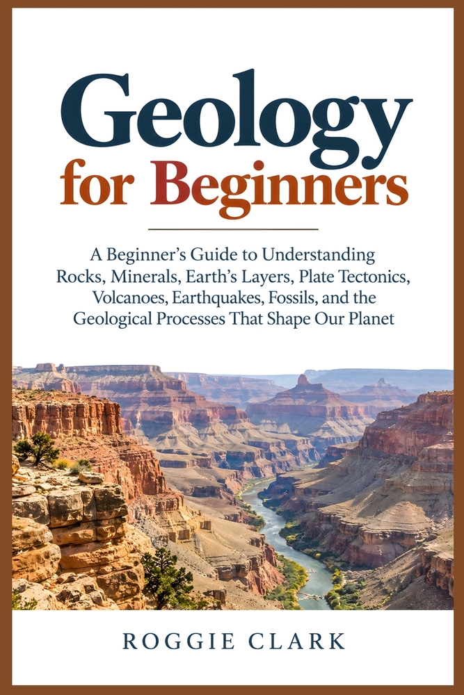 Geology for Beginners: A Beginner's Guide to Understanding Rocks, Minerals, Earth's Layers, Plate Tectonics, Volcanoes, Earthquakes, Fossils, and the cover