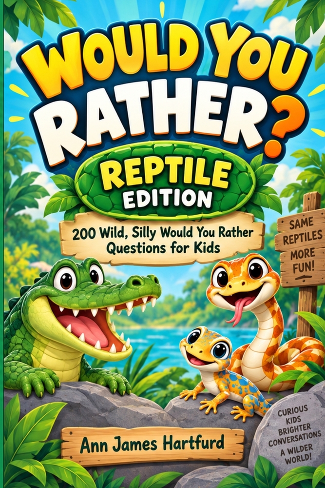 Would You Rather?: Reptile Edition. 200 Funny, Silly & Wild Would You Rather Questions for Kids Who Love Snakes, Lizards, Turtles, Crocodiles & Reptil cover
