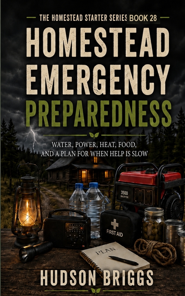 Homestead Emergency Preparedness: Water, Power, Heat, Food, and a Plan for When Help Is Slow cover