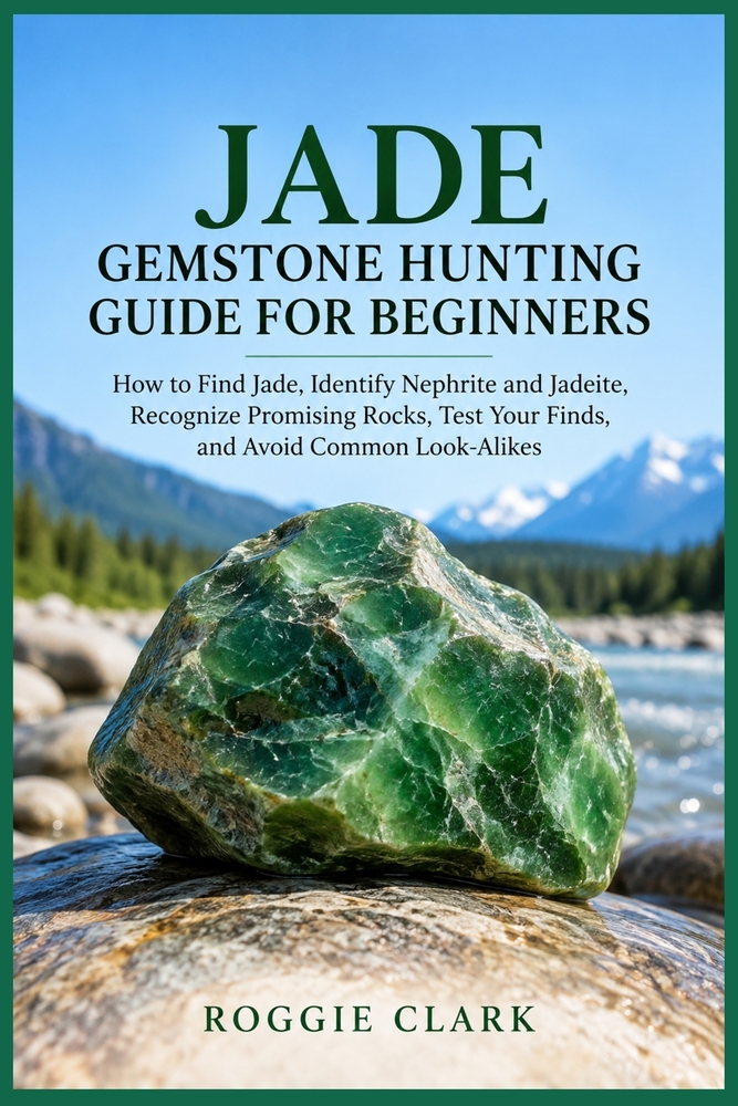 Jade Gemstone Hunting Guide For Beginners: How to Find Jade, Identify Nephrite and Jadeite, Recognize Promising Rocks, Test Your Finds, and Avoid Comm cover