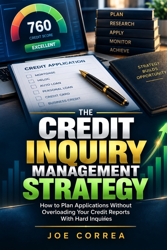 The Credit Inquiry Management Strategy: How to Plan Applications Without Overloading Your Credit Reports With Hard Inquiries cover