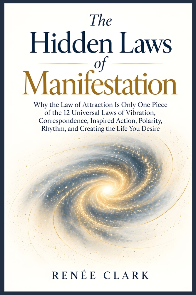 The Hidden Laws of Manifestation: Why the Law of Attraction Is Only One Piece of the 12 Universal Laws of Vibration, Correspondence, Inspired Action, cover