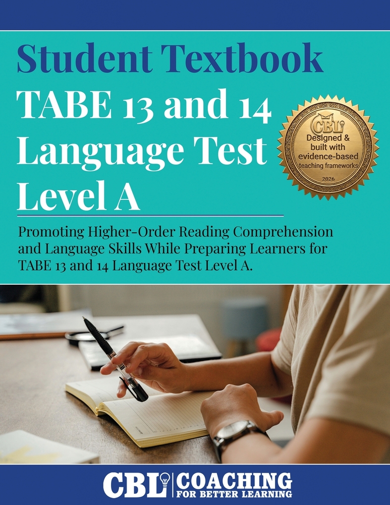Student Textbook: TABE 13 and 14 Language Test Level A cover