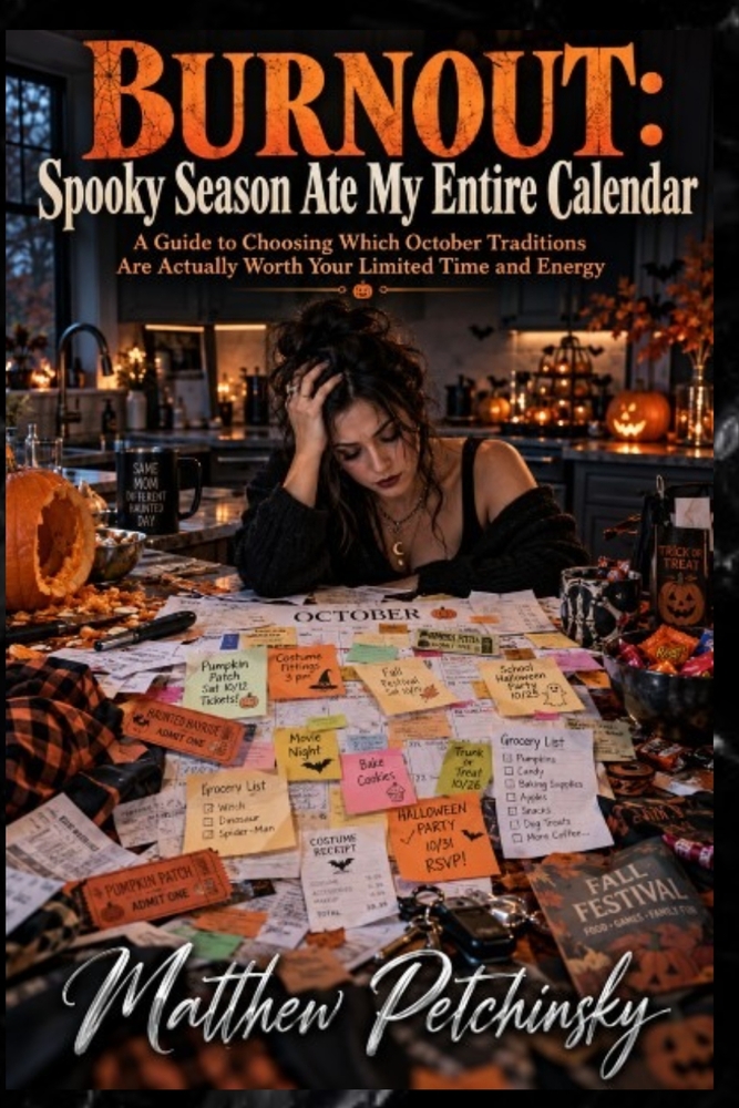 Burnout: Spooky Season Ate My Entire Calendar: A Guide to Choosing Which October Traditions Are Actually Worth Your Limited Time and Energy cover