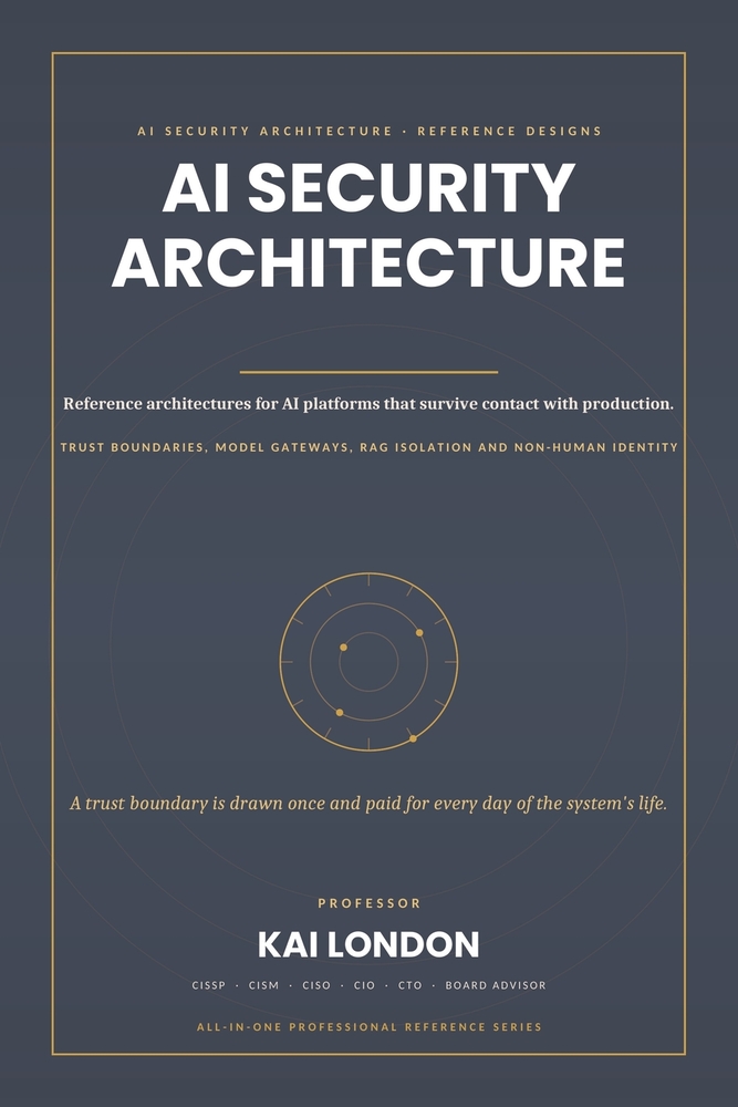 AI Security Architecture All-in-One: The Definitive Enterprise Architecture Handbook for LLMs, AI Agents, RAG, MCP, APIs, Identity, Data Security, Clo cover