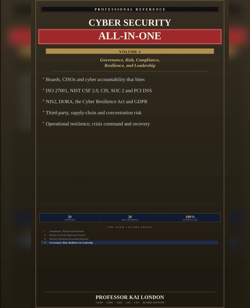 Cyber Security All-in-One, Volume 4: Governance, Risk, Compliance, Resilience, and Leadership cover