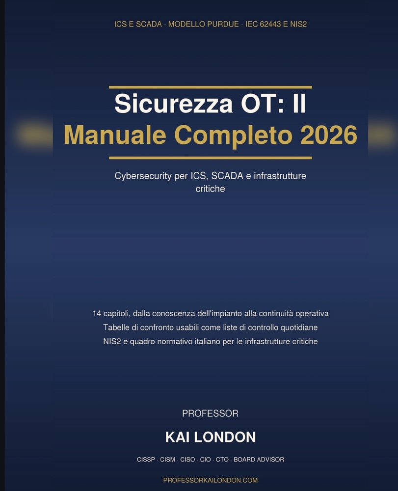 Sicurezza OT: Il Manuale Completo 2026 cover