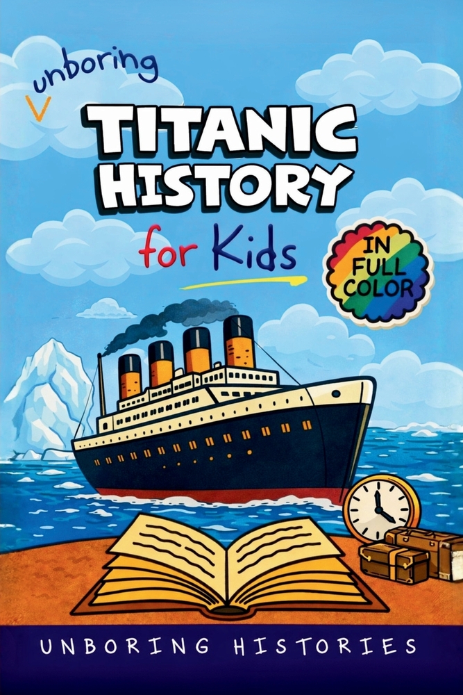 Unboring Titanic History for Kids: Funny, Interesting, Concise Guide to the Most Famous Ship That Ever Sank, Heroic Survivors, and Wild True Stories Y cover