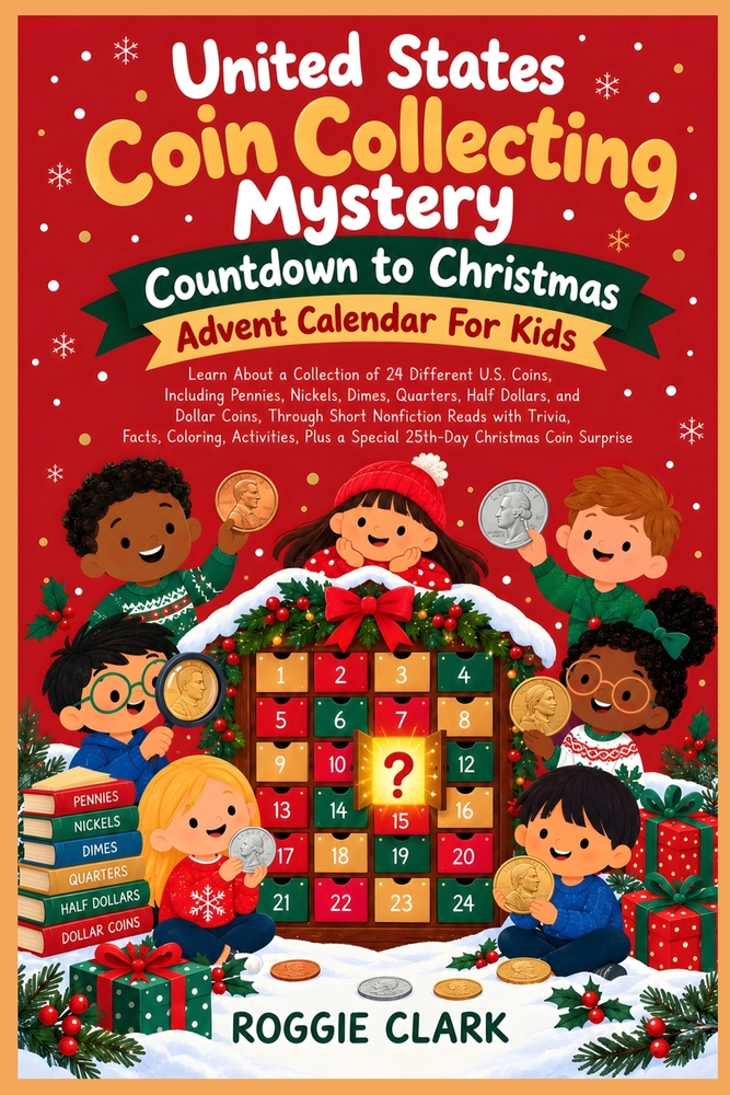 United States Coin Collecting Mystery Countdown to Christmas Advent Calendar For Kids: Learn About a Collection of 24 Different U.S. Coins, Including cover