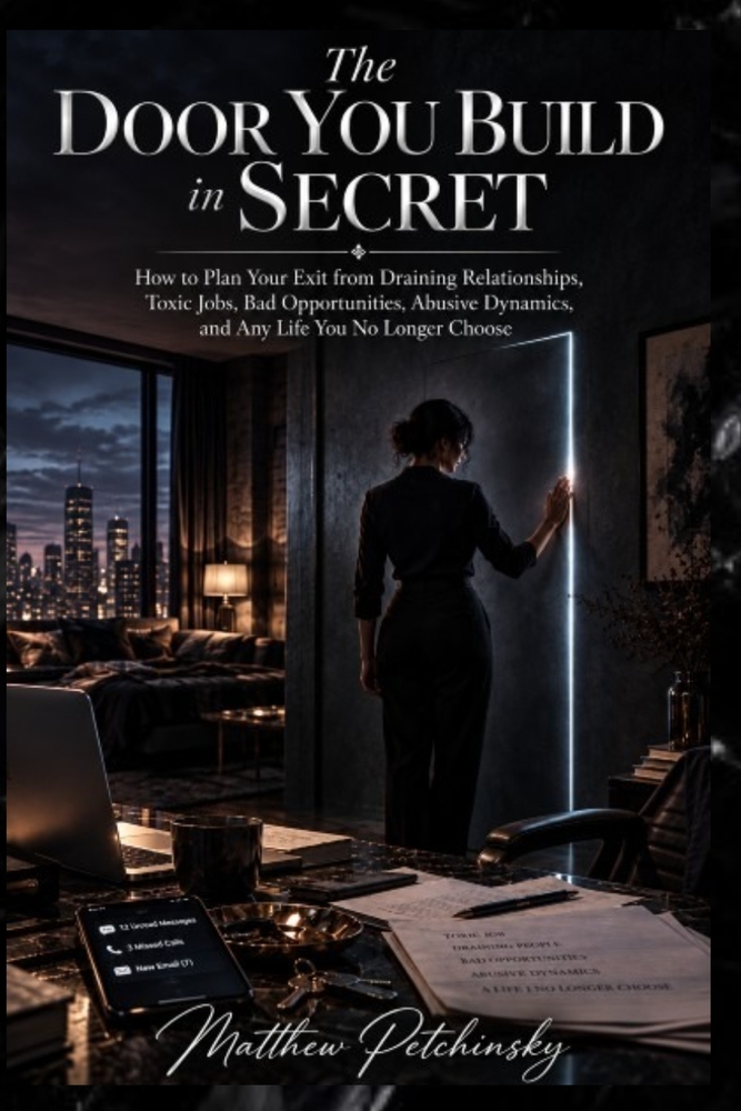 The Door You Build in Secret: How to Plan Your Exit from Draining Relationships, Toxic Jobs, Bad Opportunities, Abusive Dynamics, and Any Life You No cover