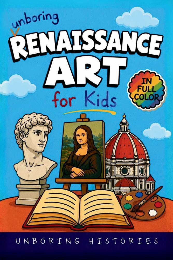 Unboring Renaissance Art for Kids: Funny, Interesting, Concise Guide to Renaissance Art, Brilliant Masters, Strange Secrets, and Surprising Masterpiec cover