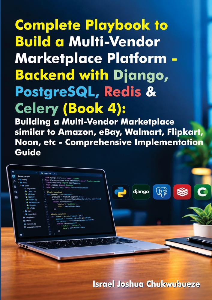 Complete Playbook to Build a Multi-Vendor Marketplace Platform - Backend with Django, PostgreSQL, Redis & Celery (Book 4): Building a Multi-Vendor Mar cover