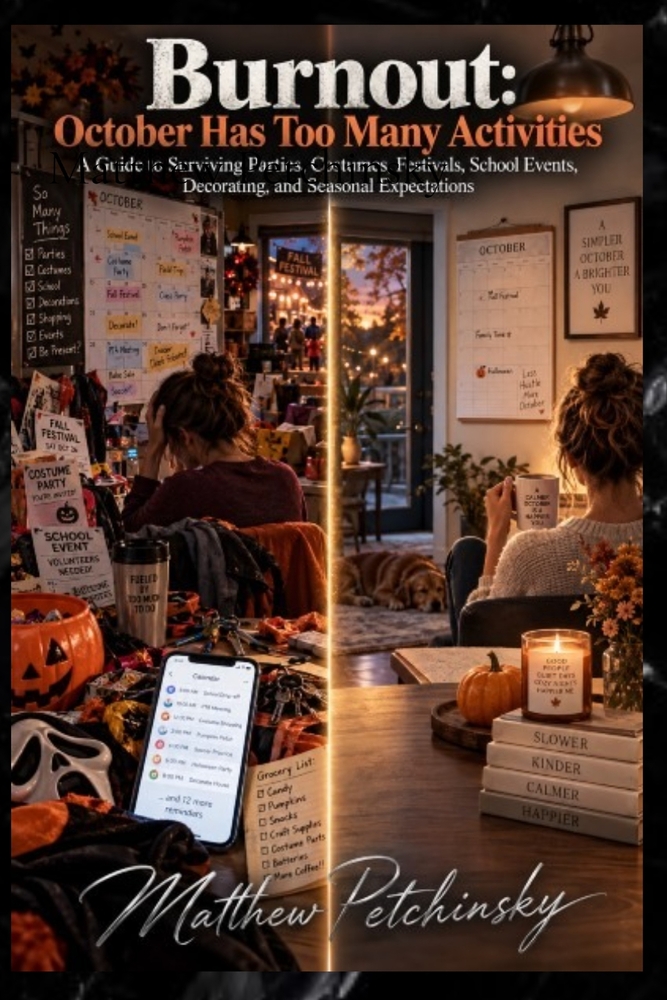 Burnout: Spooky Season Ate My Entire Calendar: A Guide to Choosing Which October Traditions Are Actually Worth Your Limited Time and Energy cover