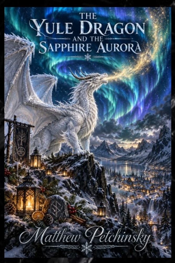 The Yule Dragon and the Sapphire Aurora cover