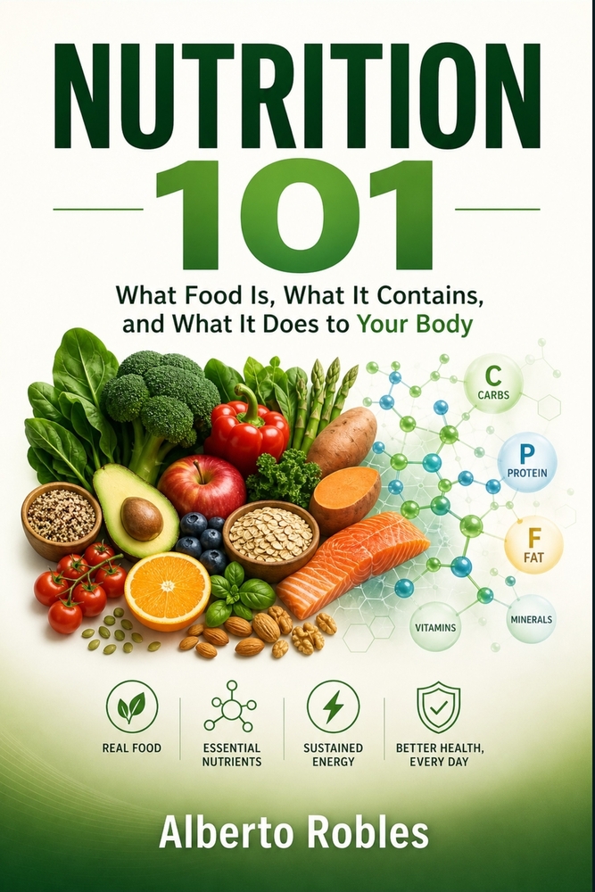 Nutrition 101: Food: What Food Is, What It Contains, and What It Does to Your Body cover
