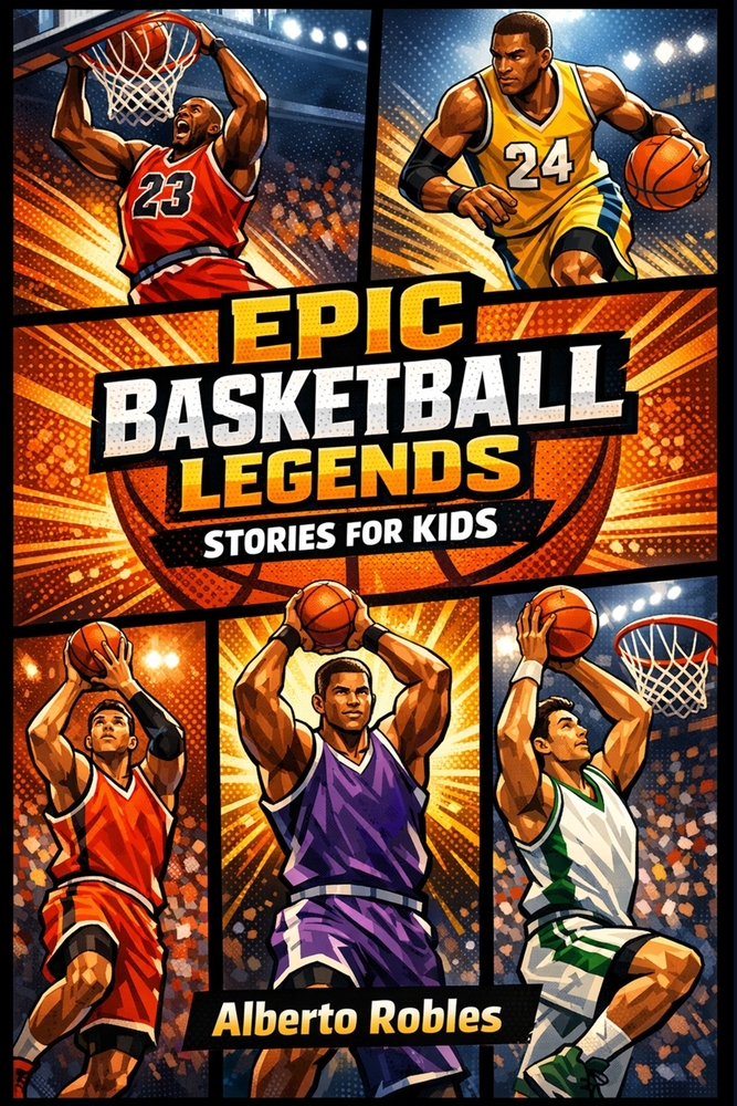 Epic Basketball Legends Stories for Kids cover
