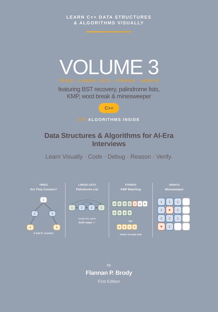 Learn C# Data Structures & Algorithms Visually - Volume 3: Data Structures & Algorithms for AI-Era Interviews cover