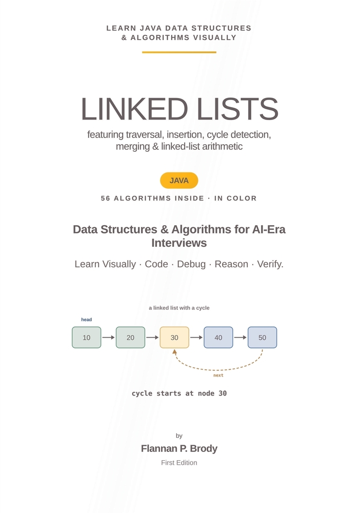 Linked Lists - Java Edition: Data Structures & Algorithms for AI-Era Interviews cover
