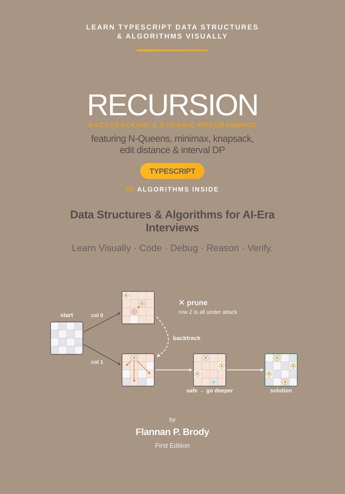 Recursion, Backtracking & Dynamic Programming - TypeScript Edition: Data Structures & Algorithms for AI-Era Interviews cover