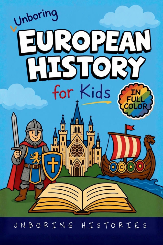 Unboring European History for Kids: Funny, Interesting & Concise Guide to Europe's Wild Past, Epic Empires, Strange Stories, and Surprising Events You cover