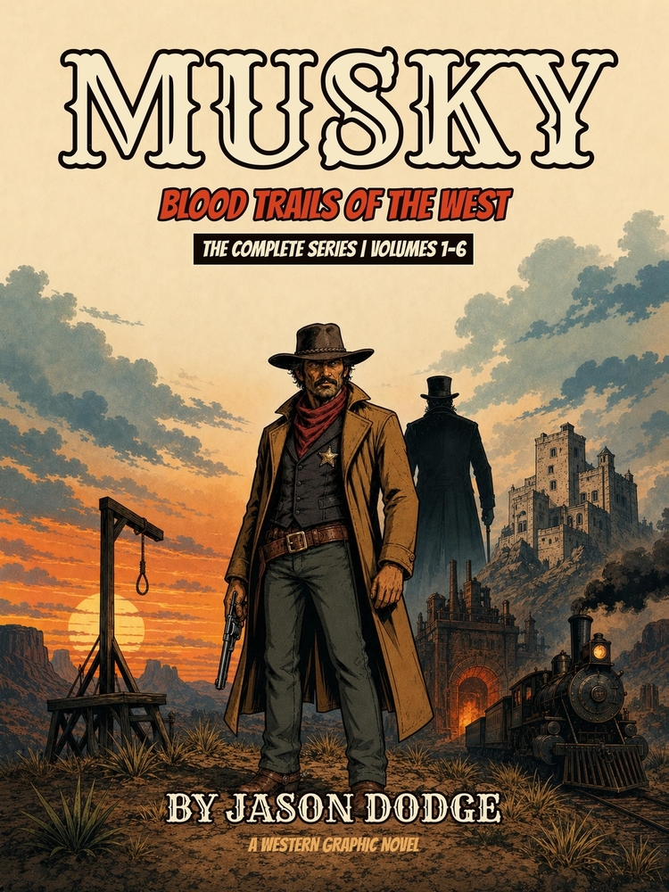 Musky: Blood Trails of the West: Graphic Novel Vols. 1-6 cover