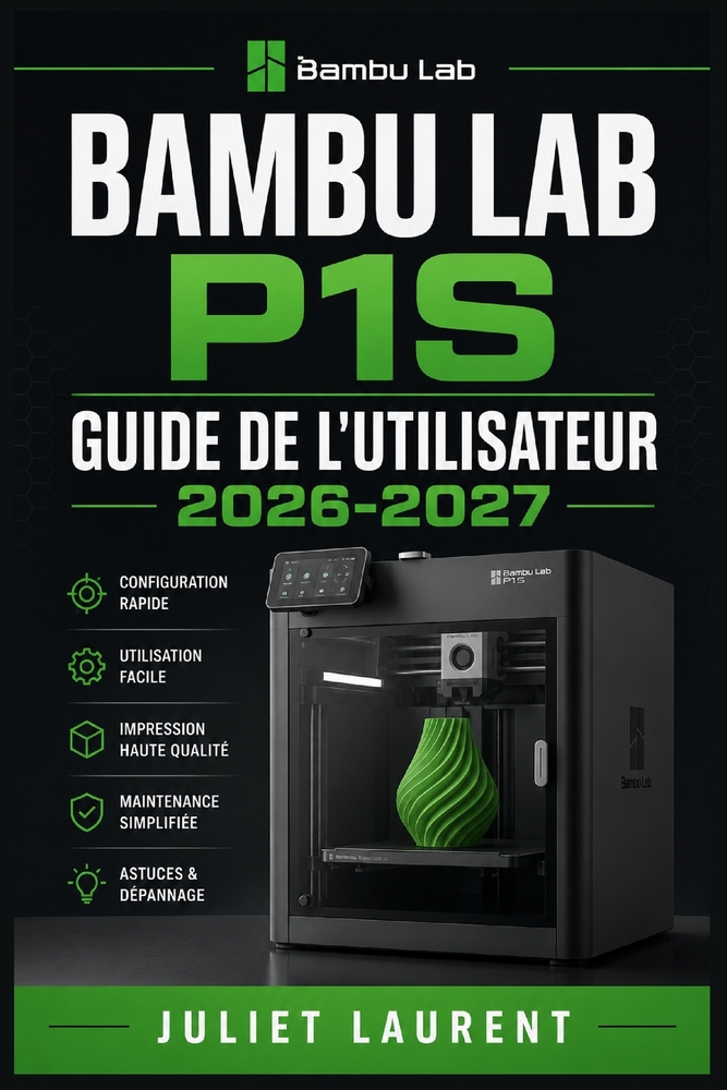Bambu Lab P1S Guide de l'Utilisateur 2026-2027: Maîtriser la Fabrication Additive: Installation, Réglages, Entretien et Résolution de Pannes pour Tous cover