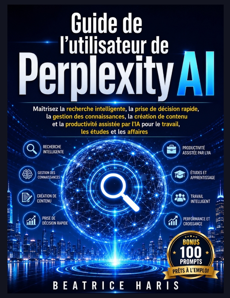 Guide de l'utilisateur de Perplexity AI: Maîtrisez la recherche intelligente, la prise de décision rapide, la gestion des connaissances, la création d cover