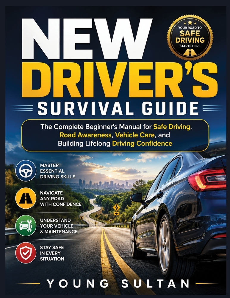 New Driver's Survival Guide: The Complete Beginner's Manual for Safe Driving, Road Awareness, Vehicle Care, and Building Lifelong Driving Confidence cover