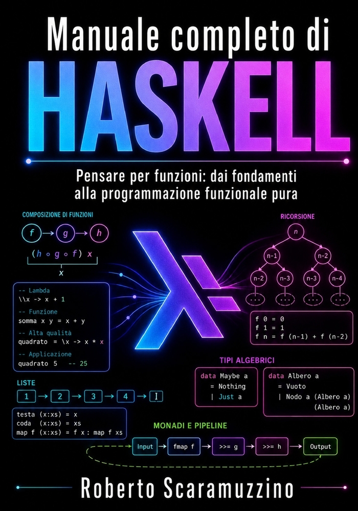 Manuale completo di Haskell: Pensare per funzioni: dai fondamenti alla programmazione funzionale pura cover