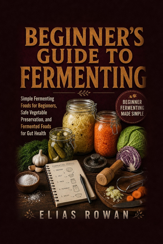 Beginner's Guide to Fermenting: Simple Fermenting Foods for Beginners, Safe Vegetable Preservation, and Fermented Foods for Gut Health cover