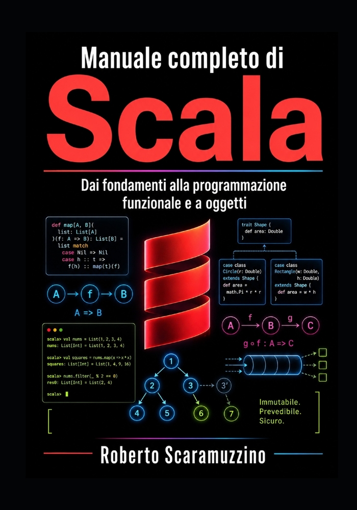 Manuale completo di SCALA: Dai fondamenti alla programmazione funzionale e a oggetti cover