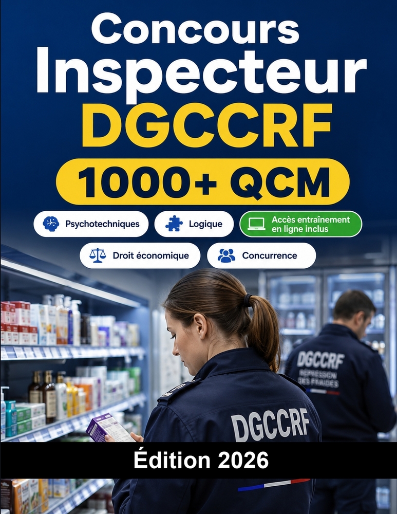 Concours Inspecteur DGCCRF 2026: Répression des Fraudes Catégorie A: préparation complète, droit économique, concurrence, note de synthèse et oral cover