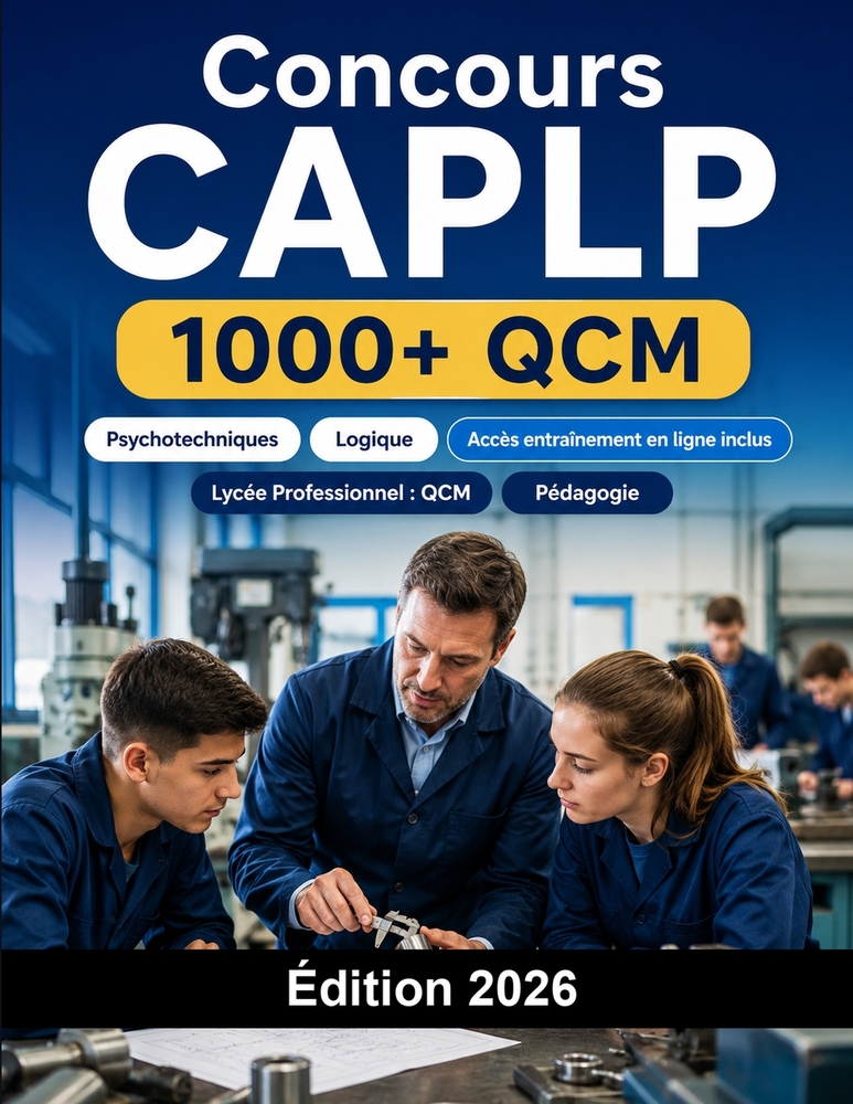 Concours CAPLP 2026: Lycée Professionnel: QCM, pédagogie, épreuves professionnelles, dossier et entretien oral cover