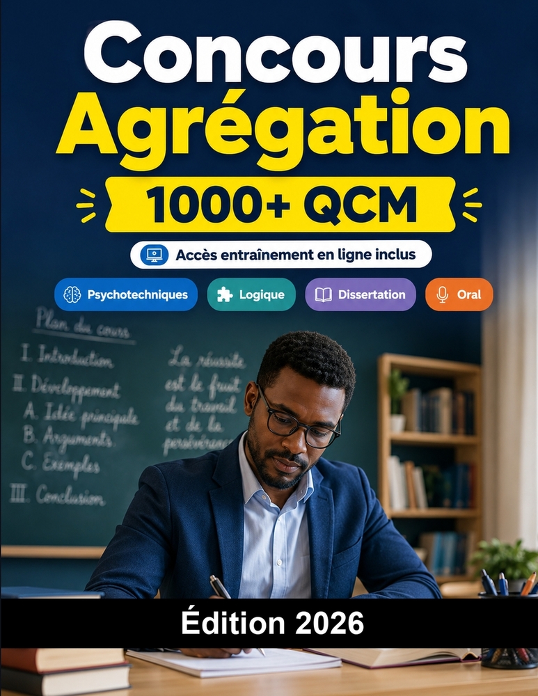 Concours Agrégation 2026: Préparation intensive avec QCM, dissertation, leçon, épreuves disciplinaires et oral cover