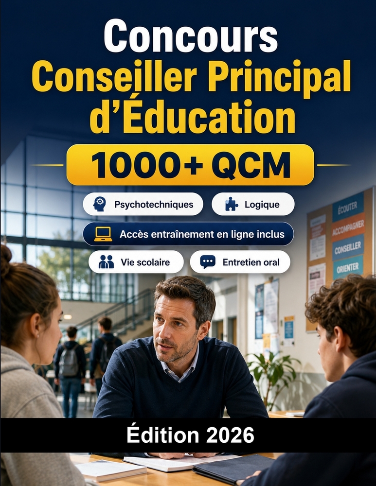 Concours Conseiller Principal d'Éducation 2026: CPE Éducation Nationale: QCM, sciences de l'éducation, vie scolaire, dossier et entretien oral cover